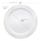 Smarty Had A Party 10" White with Gold Vintage Rim Round Disposable Plastic Dinner Plates (120 Plates), 120PK 860G-CASE - alternate 4