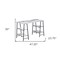 Homeroots 47" White and Black Wood and Metal Sled Computer Desk 489848 - alternate 5