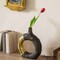 Uniquewise 13in Resin Ring Open Circle Design Vase Decorative Centerpiece with Artistic Style, Large QI004842.L - alternate 5