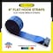 Tie 4 Safe 4'' x 50' Winch Straps w/ Black Flat Hook WLL: 5,400 lbs. Blue TWS41-50M12N-BU-C-1 - alternate 2