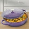 Crock-Pot Artisan 2 Piece 5 Quart Enameled Cast Iron Braiser with Lid in Lavender 128607.02 - alternate 4