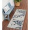 Homeroots 6' Blue And Gray Floral Indoor Outdoor Runner Rug 564008 - alternate 3