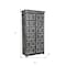 Homeroots 72in Dark Gray Solid Wood Pantry Or Storage Closet 489031 - alternate 2
