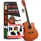 Pyle Steel String Acoustic Guitar Kit, 4/4 Full Size Cutaway All-Wood Guitarra Acustica with Premium PGSTGR007LB - alternate 1
