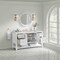 James Martin Vanities Breckenridge 60 in. Single Vanity, Bright White, w/ 3 CM Carrara Marble Top 330-V60S-BW-3CAR - alternate 4