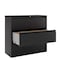 Hirsh 42" W 3 Drawer Lateral File Cabinet, Black, A4/Legal/Letter 17644 - alternate 3