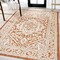 Jonathan Y Sinjuri Medallion Textured Weave Orange/Cream 3 ft. x 5 ft. Indoor/Outdoor Area Rug SMB101F-3 - alternate 4