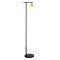 Homeroots 68" Black And White Reading Floor Lamp With White Glass Globe Shade 523521 - alternate 5