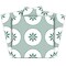 Homeroots 12" X 12" Light Sage And White Circle Flower Peel and Stick Removable Tiles 556395 - alternate 5
