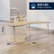 Flash Furniture Commercial Adjustable Height Kidney Activity Table with Short Legs in LT NAT XU-A4896-KIDNY-LTNAT-T-P-GG - alternate 5