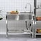 Wrightmaster 20 in. D x 39 in. W Freestanding Laundry/Utility Sink in Stainless Steel with Faucet ZOR-W3167P356272 - alternate 4