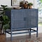 Bali & Pari Vivan Natural Rattan Storage Cabinet, Navy Blue 272-14898-ZORO - alternate 6