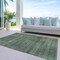 Homeroots 10' X 14' Olive Green And Gray Striped Washable Indoor Outdoor Area Rug 588111 - alternate 4
