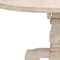 Homeroots 58" Natural Rounded Solid Wood Pedestal Base Dining Table 488688 - alternate 2