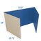 Flipside 18 x 48 Study Carrel Blue Corrugated Pack of 12 61846-12 - alternate 5
