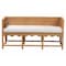 Bali & Pari Seranay Bohemian Scallop Light Honey Rattan Accent Bench 252-14111-ZORO - alternate 3