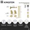 Kingston Brass Plumbing Sink Trim Kit with Bottle Trap, Brushed Brass CD43307DLLKB30 - alternate 2
