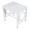 Homeroots 16" White Aluminum Outdoor Side Table 606435 - alternate 4