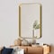 Homeroots 40" Gold Metal Framed Standing Mirror 564464 - alternate 6