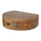 Homeroots 16" Brown Solid Wood Round One Drawer Floating Nightstand 653813 - alternate 7