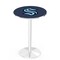 Holland Bar Stool Co 36" Chrome Seattle Kraken Pub Table with 36" dia. top L214C3636SeaKrk - alternate 1