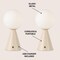 Jonathan Y Macie 11.75" Modern Minimalist Globe Rechargeable/Cordless Dimmable Integrated LED Table Lamp w, 2PK JYL7159C-SET2 - alternate 5