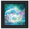 Homeroots Woodland Cove Mermaid 1 Black Framed Print Wall Art 404638 - alternate 1