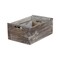 Homeroots Set of Four Black And Brown Solid Wood Crate, 4PK 487713 - alternate 3