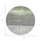 Homeroots 8' Fern Green And Gray Round Abstract Washable Indoor Outdoor Area Rug 632049 - alternate 5