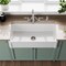 Whitehaus Collection 36 in Reversible Single Bowl Fireclay Kitchen Sink with Grid WHRP3618-W - alternate 4