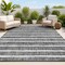 Jonathan Y Colonia Berber Stripe Black/Ivory 4 ft. x 6 ft. Indoor/Outdoor Area Rug SMB125E-4 - alternate 1