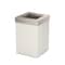 Gatco Modern Square 3 Gal. Wastebasket, Matte Pearl/Satin Lid 1935SN - alternate 1