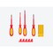 Tekton 4pc Phillips, Slotted, Square Insulated Screwdriver Set w/Red Modular Organizers (#2, 5.5-6.5mm, #2) DVZ90104 - alternate 4