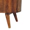 Homeroots 30in Chestnut Solid Wood Oval Accent Cabinet With One Drawer 654288 - alternate 5