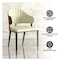 Leisuremod Aria Modern Dining Chair in Leather and Iron Legs with Curved Back in Red AC45R - alternate 6