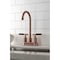 Kingston Brass Double-Handle 4" Centerset Bar Faucet, Antique Copper KB849CKLAC - alternate 2