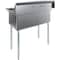 Amgood Stainless Steel 2 Compartment Utility Sink. Bowl Size 18 in. x 18 in. X 12 in.  With Faucet SINK S2C-181812-Z - alternate 3