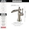 Delta 1 or 3-hole 4" installation Hole Single Hole Lavatory Faucet, Stainless 598LF-SSMPU - alternate 2