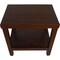 Homeroots Compact Rectangular Teak Shower Or Outdoor Bench With Shelf In Brown Finish 376666 - alternate 4