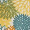 Homeroots 3' X 5' Turquoise Yellow Orange And Blue Floral Indoor Outdoor Area Rug 545039 - alternate 4