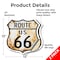 Signmission Route Us 66 Rustic, 12 inch X 12 inch, Vinyl Decal, 2PK SHI-D-2PACK-12-485 - alternate 2