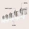 Jonathan Y Irving 36" 5-Light Seeded Glass/Iron Modern Contemporary LED Vanity Light, Nickel JYL7620A - alternate 8