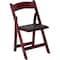 Flash Furniture Folding Chair, Mahogany w/Padded Seat XF-2903-MAH-WOOD-GG - alternate 1