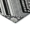 Homeroots 9' X 12' Black Gray And Ivory Tribal Washable Indoor Outdoor Area Rug 598098 - alternate 4