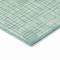 Homeroots 8' Teal Blue And Gray Round Geometric Washable Indoor Outdoor Area Rug 631941 - alternate 2