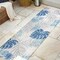 Jonathan Y Monstera Tropical Leaf High-Low Light Gray/Navy 2 ft. x 8 ft. Indoor/Outdoor Runner Rug AMC113A-28 - alternate 3