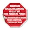 Signmission Maintain Social Distancing At Least, 10 Inch X 10 Inch, Vinyl Decal OC-D-10-200 - alternate 1