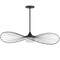 Homeroots 44" Black Aluminum Geometric Wavy LED Dimmable Outdoor Hanging Light 683461 - alternate 5