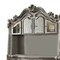 Homeroots 76" Platinum Solid Wood Peninsula Wall Mounted Computer Desk With Four Cabinets Five Drawers 348665 - alternate 4
