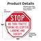 Signmission Stop No Thru Traffic During Helicop, 10 inch X 10 inch, Vinyl Decal, 2PK OC-D-2PACK-10-210 - alternate 2